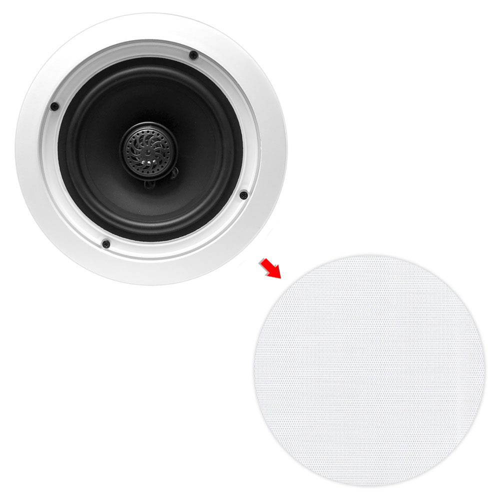 Pyle PDIC60T Home 6.5 Inch 250W 2 Way In Wall In Ceiling Stereo Speaker (8 Pack)