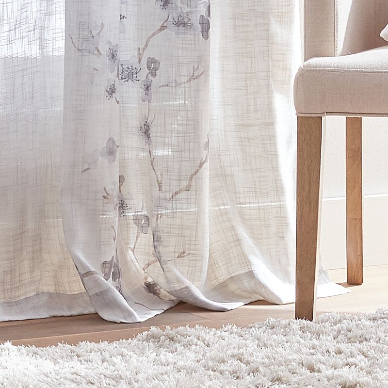 84"x50" Michiko Poletop Curtain Panel Gray CHF Industries