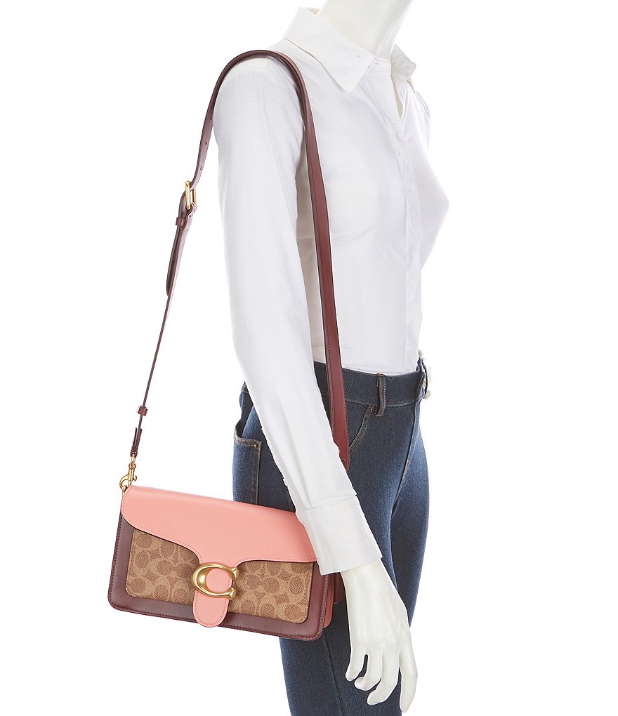 COACH Coated Canvas Signature Colorblock Tabby Shoulder Bag