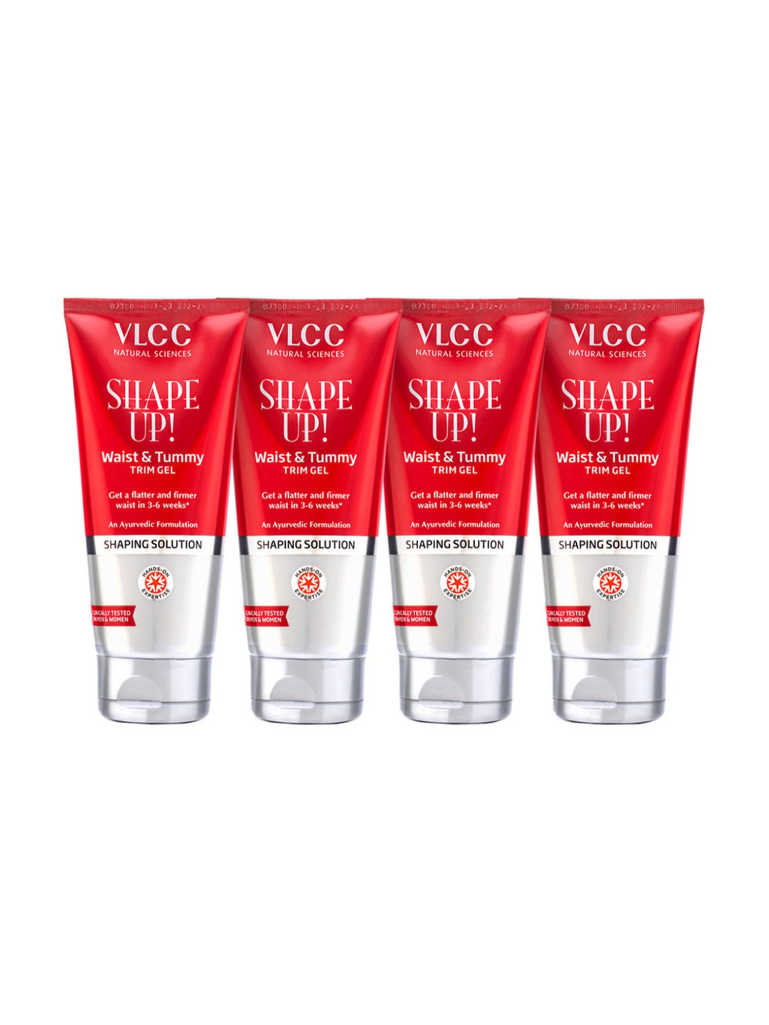 VLCC Shape Up Waist & Tummy Trim Gel - Pack of 4