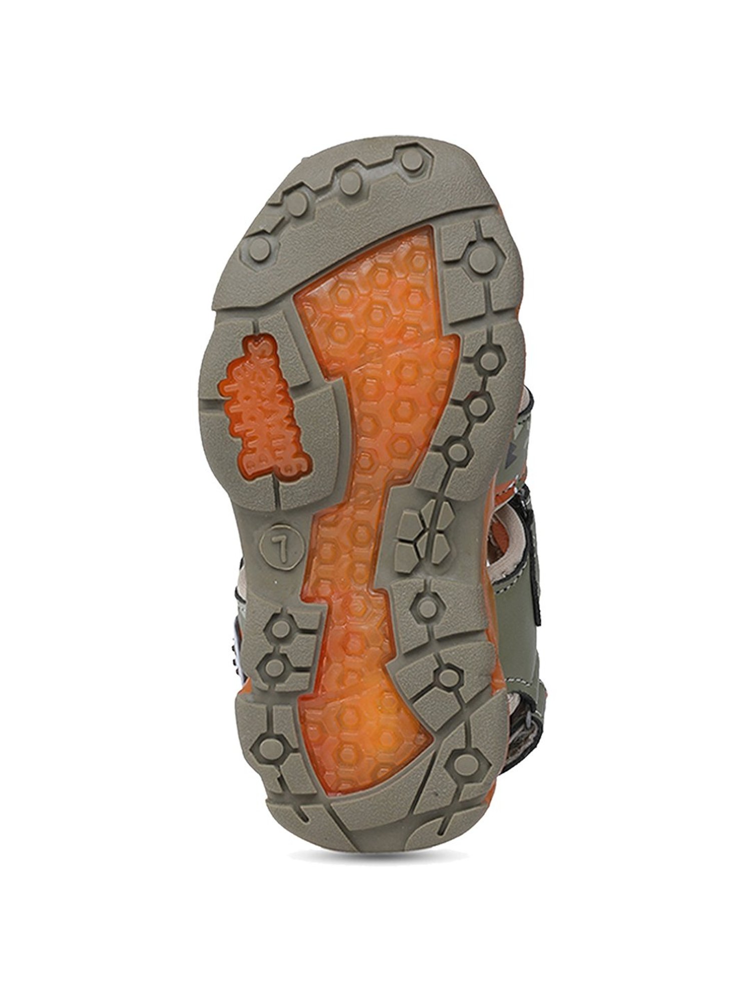 Bubblegummers by Bata Kids Grey Back Strap Sandals