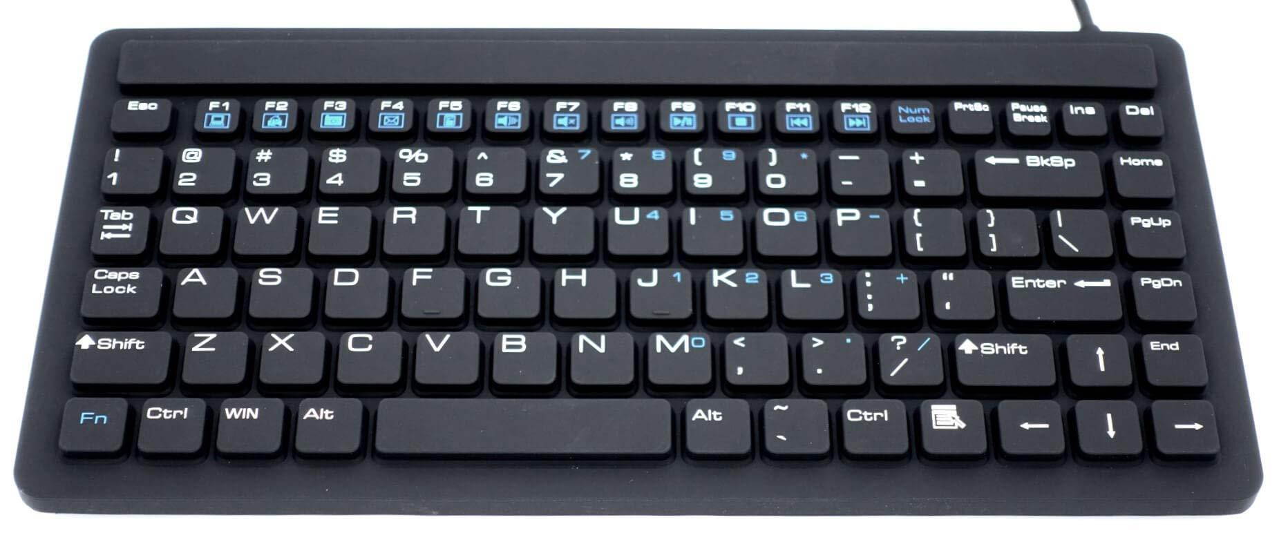 DSI Waterproof Mini Keyboard Industrial IP68 Silicone IKB88
