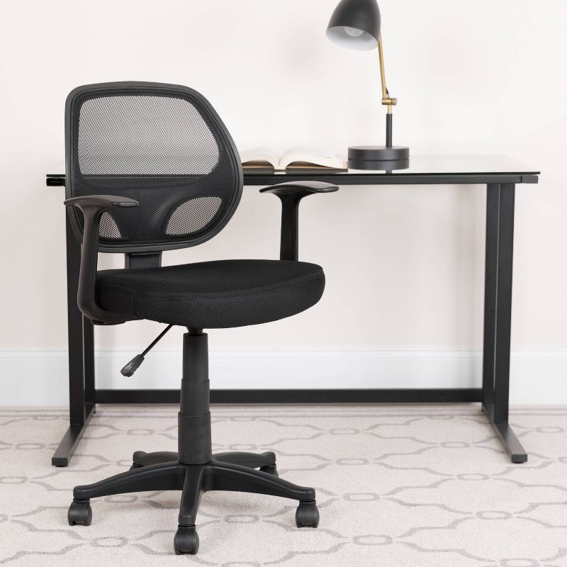 Mid-Back Mesh Computer Chair Black - Belnick
