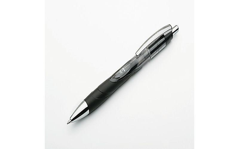 Skilcraft Vista Gel Pen Rubber Grip .7mm Medium Pt. 12/Pk BK 5068500