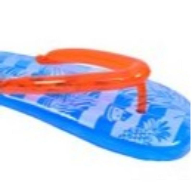 Pool Central 65" Inflatable 1-Person Jumbo Flip-Flop Pool Float - Blue/Red