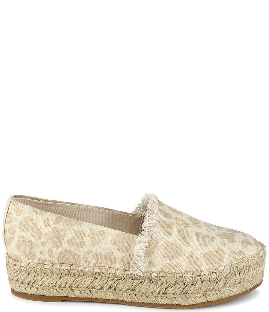 Splendid Lilly Cheetah Print Flatform Espadrille Slip-Ons