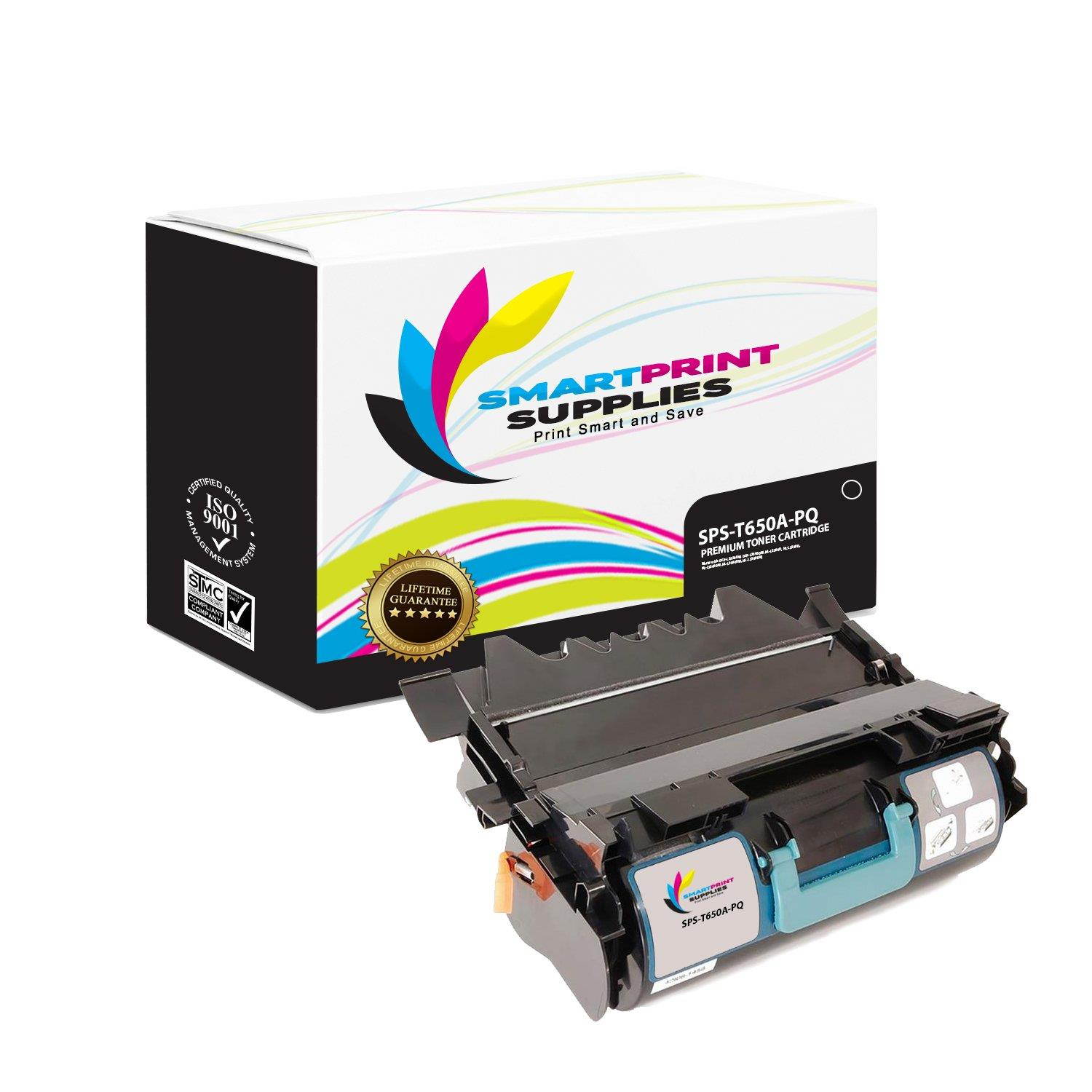 Smart Print Supplies Compatible T650A11A Black Toner Cartridge Replacement for Lexmark T650 T652 T654 T656 Printers (7,000 Pages) - 2 Pack