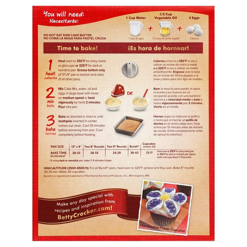 Betty Crocker Super Moist French Vanilla Cake Mix - 15.25oz