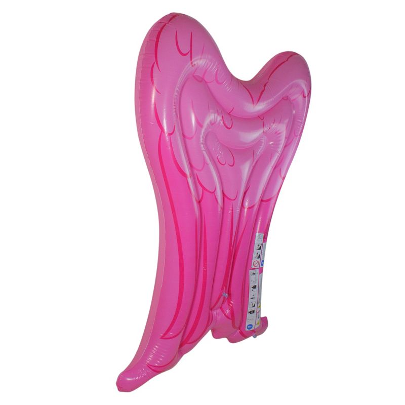 Pool Central 5' Inflatable Pink Angel Wings Pool Mattress Float