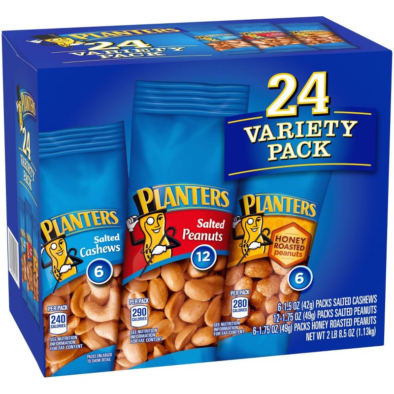 Planters Nuts Variety Pack - 8.5oz/24ct