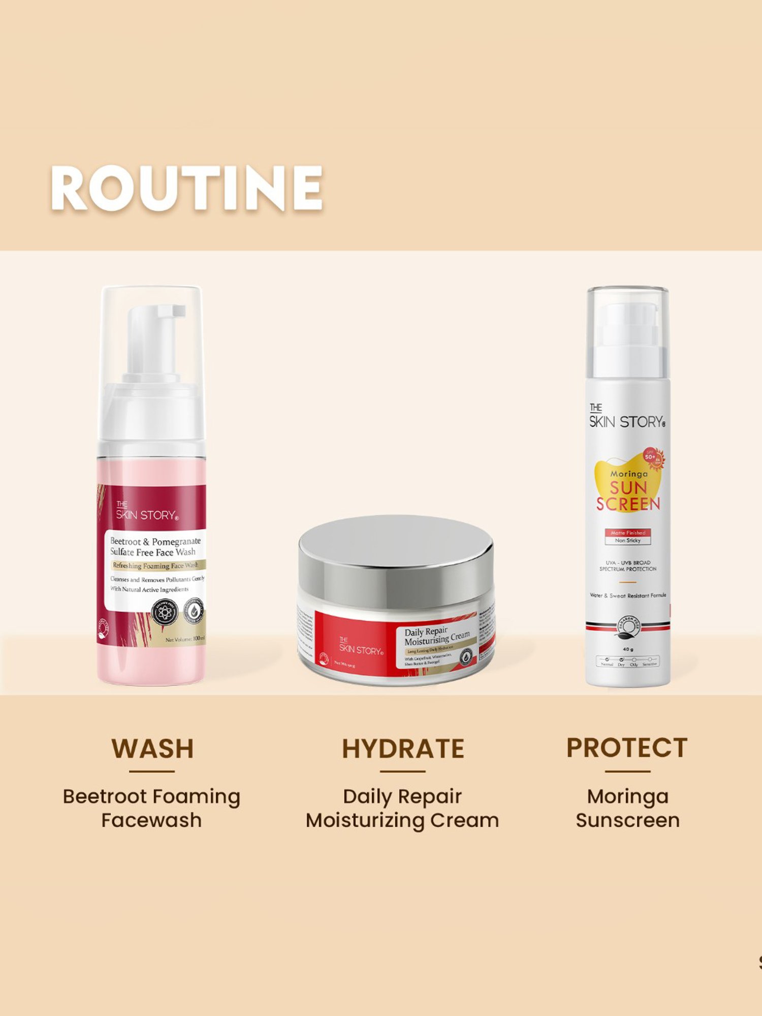 The Skin Story Beetroot & Pomegranate Sulfate Free Refreshing Foaming Face Wash - 100 ml