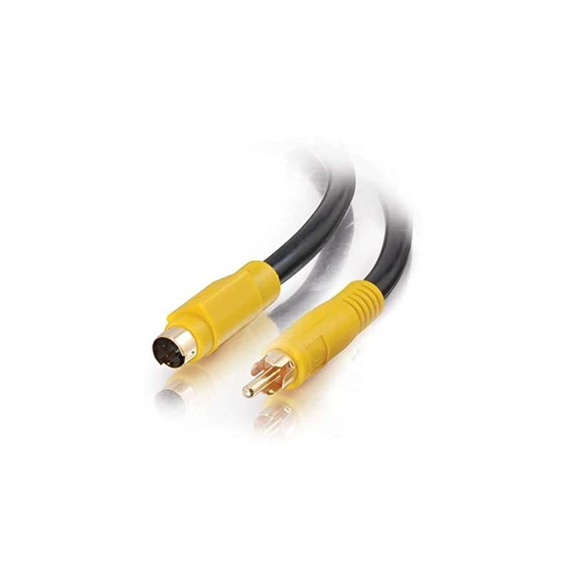 27964 Value Series BiDirectional SVideo to Composite Video Cable Black 6 Feet 182 Meters