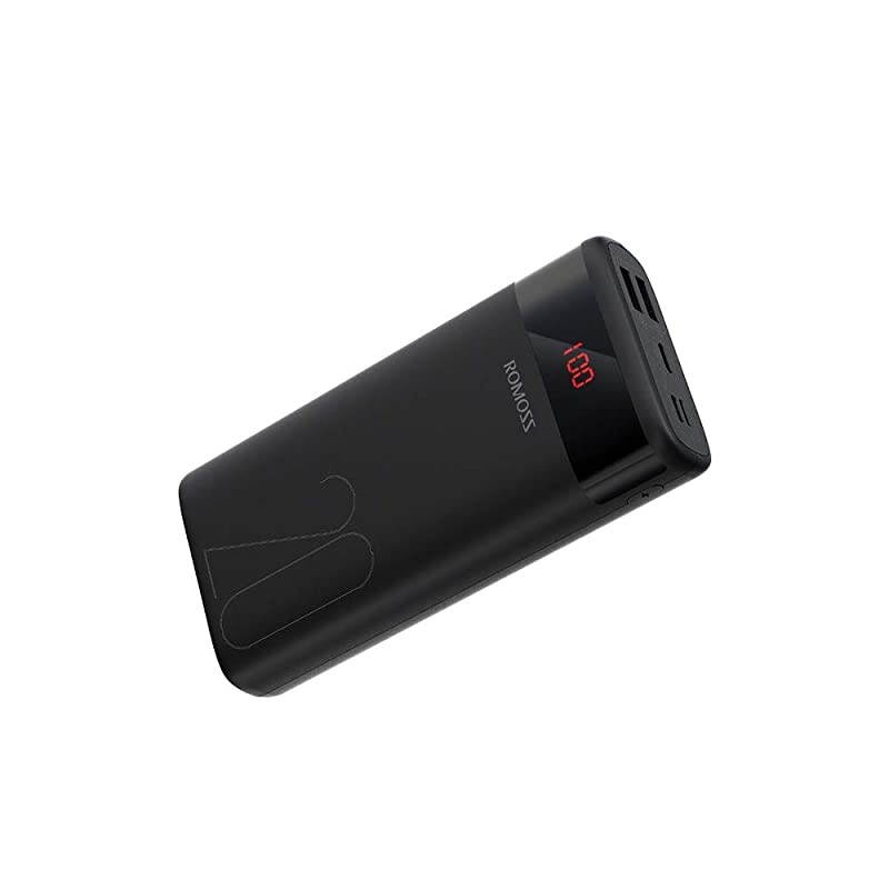 20000mAh Portable Phone Charger External Battery Packs with Dual USB Output 21A LCD Display Perfect for TravelCompatible with iPhone X 8Plus Samsung Galaxy S8Note8 Tablets MoreBlack