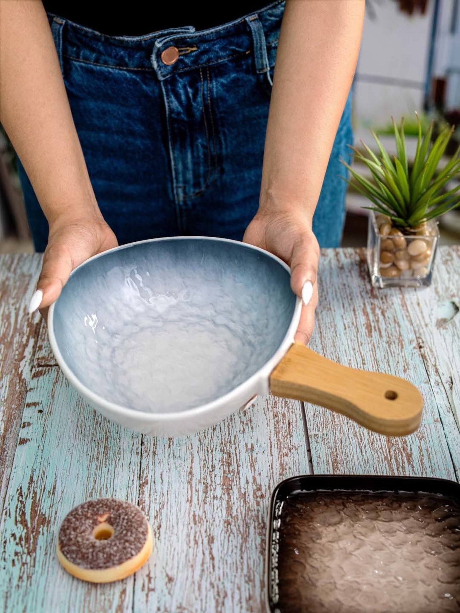 Tabletop 6.5" Bunny Candy Box Spring Flowers Rabbit Cosmos Gifts Corp.  -  Serving Bowls