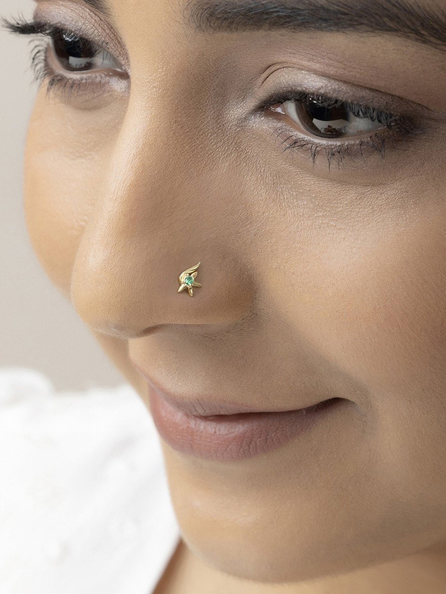 March by FableStreet 92.5 Sterling Silver Nosepin for Women