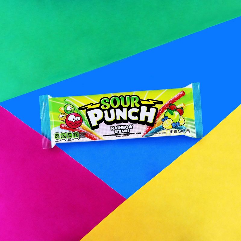 Sour Punch Rainbow Straws - 4.5oz