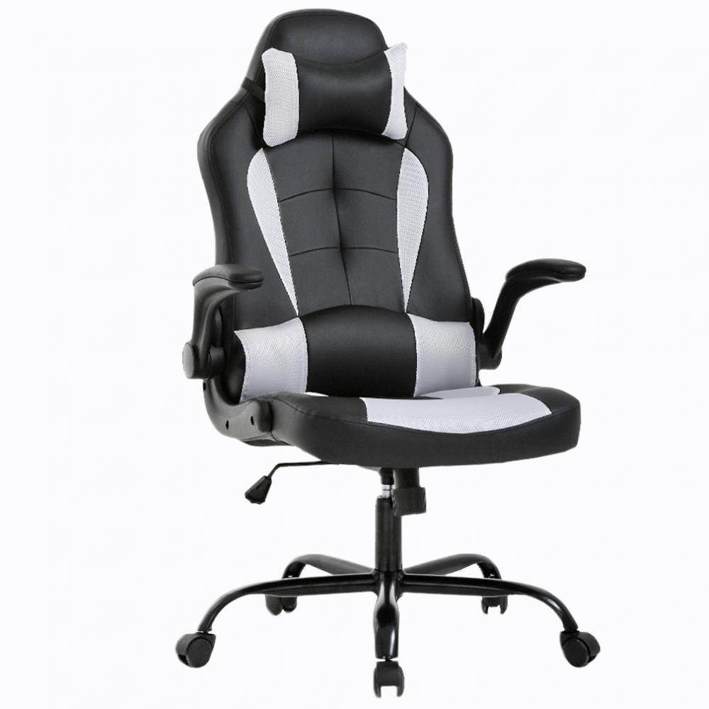Gaming Office Chair, High-Back PU Leather Racing Chair, Reclining Computer Chair