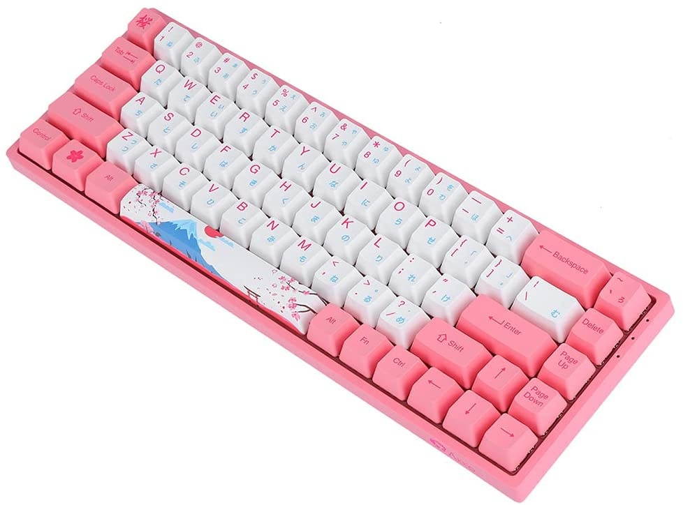 EPOMAKER AKKO 3068 R2 World Tour Tokyo 68 Keys RGB 65% Bluetooth 5.0 Wired/Wireless Mechanical Keyboard with PBT Japanese Keycaps, NKRO for Gamers/Mac/Win (Gateron Pink Switch, 68 Keys)