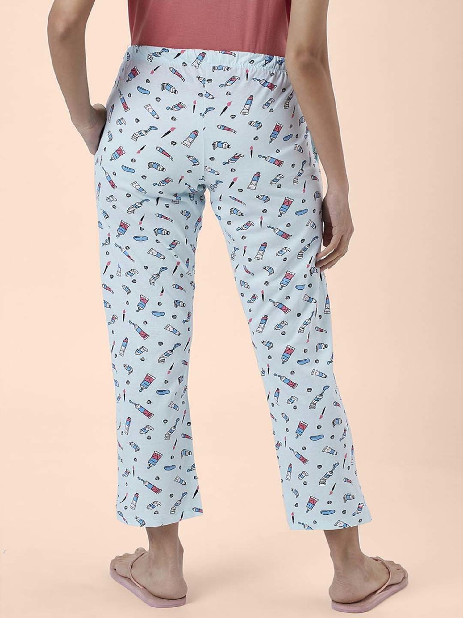 Dreamz by Pantaloons Blue Cotton Printed Pyjamas