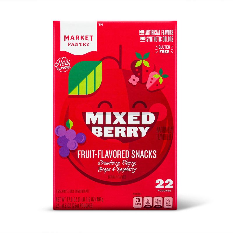 Mixed Berry Fruit Snacks - 22ct - Market Pantry™