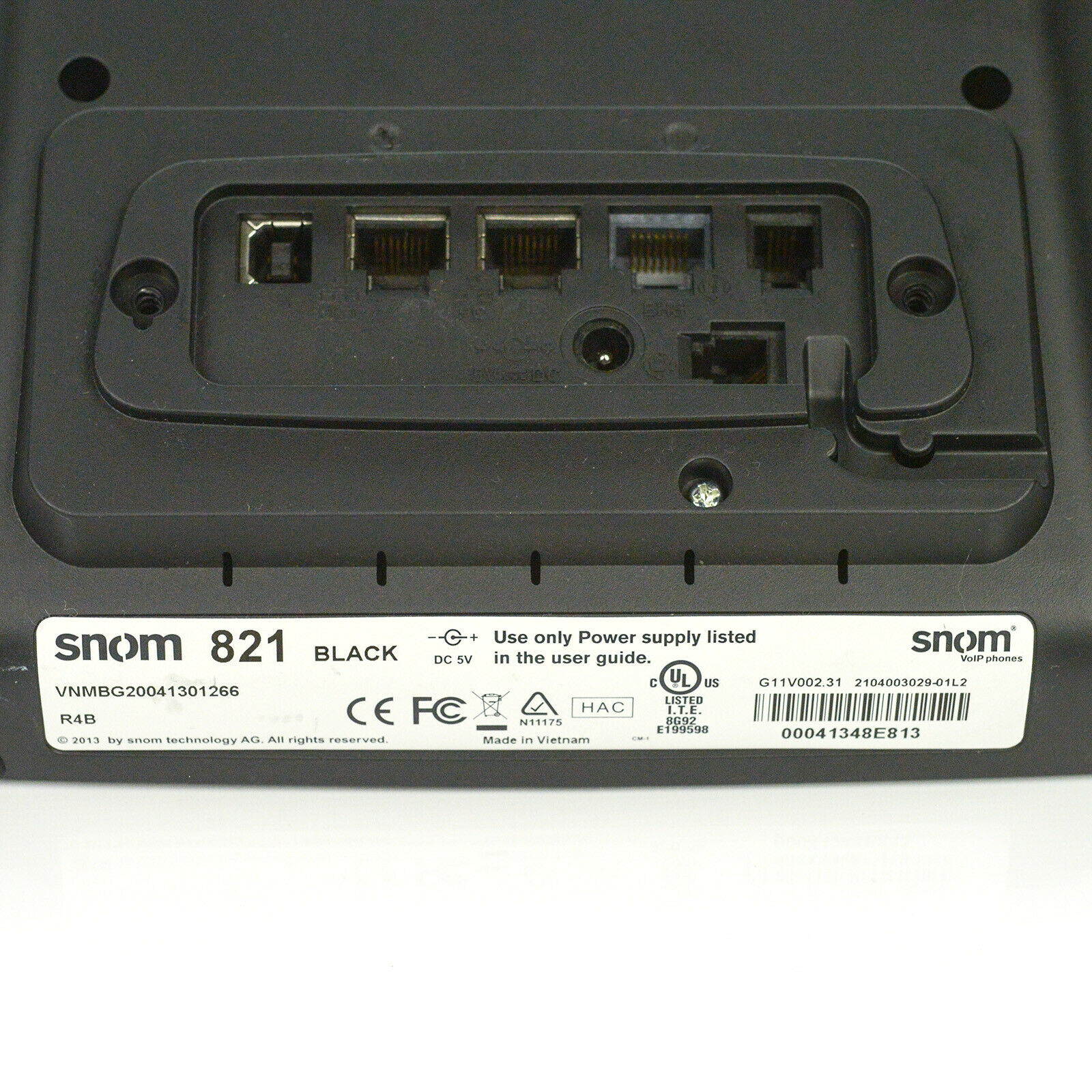 SNOM 821 IP VoIP 12-Line TFT Color Display Gigabit Office Phone - BASE UNIT ONLY