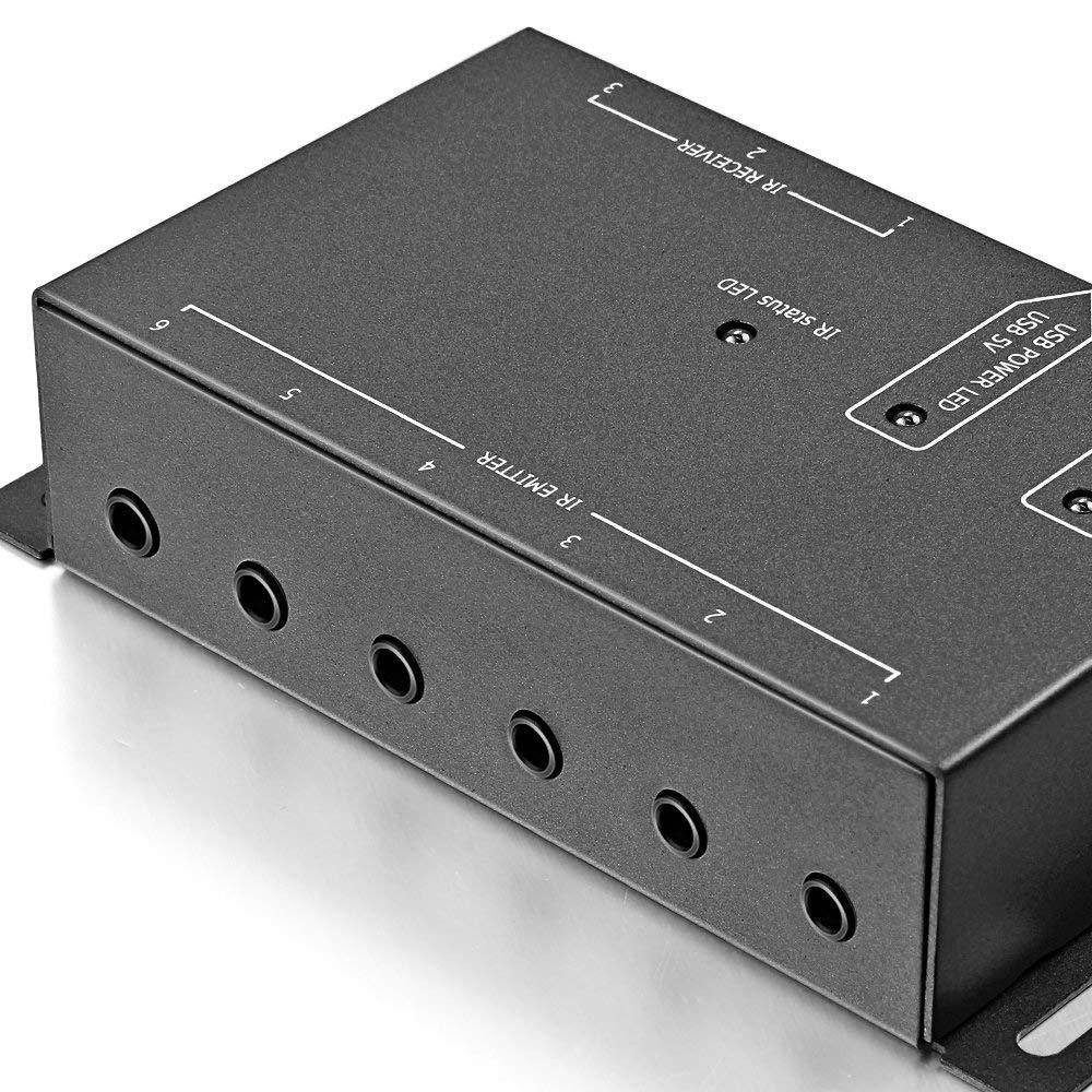 Infrared Repeater System IR Repeater Kit Control Up To 10 Devices Hidden IR System Infrared Remote Control Extender Kit