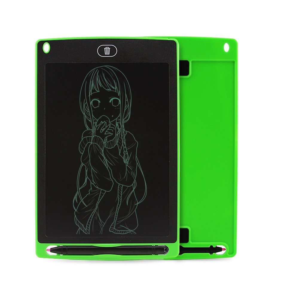 8.5 Inch LCD Writing Tablet Drawing and Writing Board Handwriting Pads Best Paperless Digital Write Drawing Tool Easy Magic Eraser with Stylus for Kids and Business (Green)