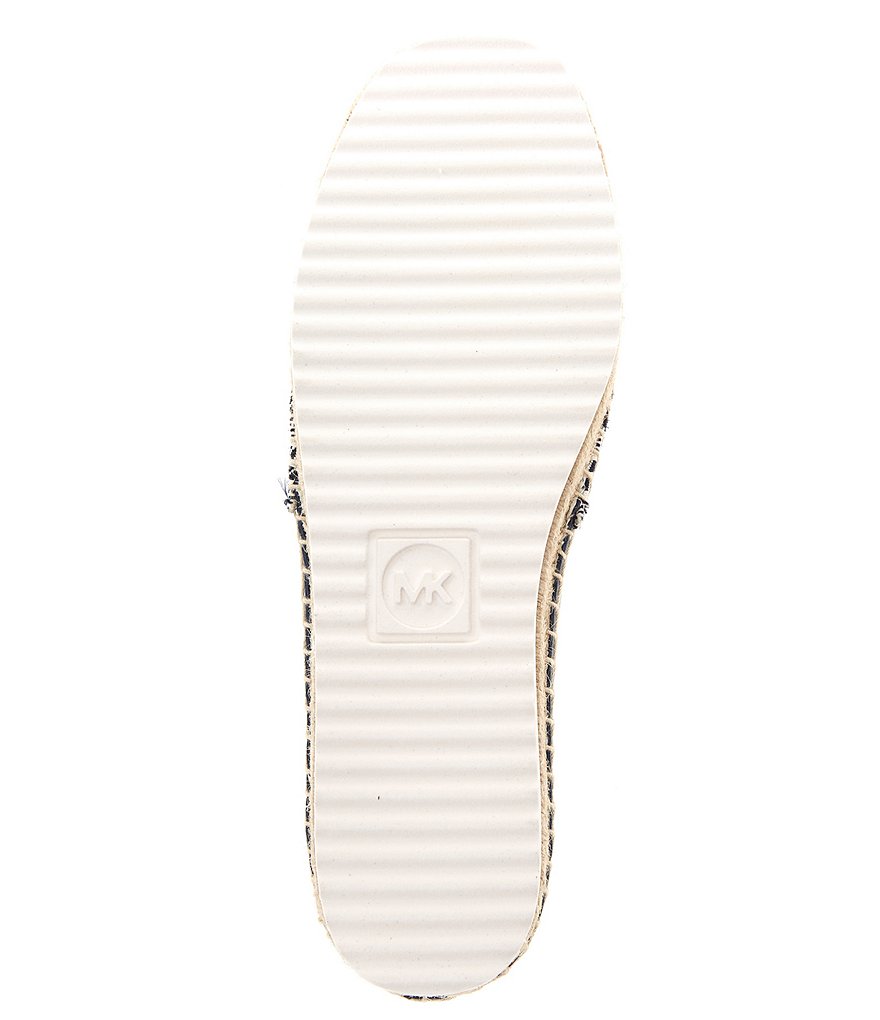 MICHAEL Michael Kors Lenny MK Logo Stripe Jacquard Espadrilles