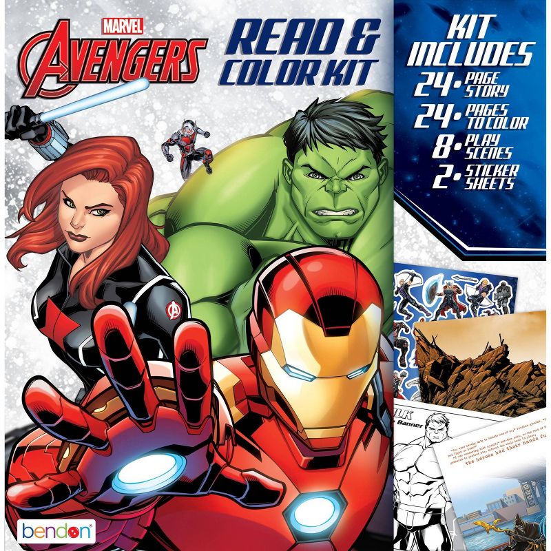 Avengers Read & Color Kit