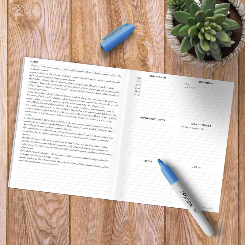 2021-22 Academic Planner 8"x6.5" Hopes & Groceries Monthly - The Time Factory