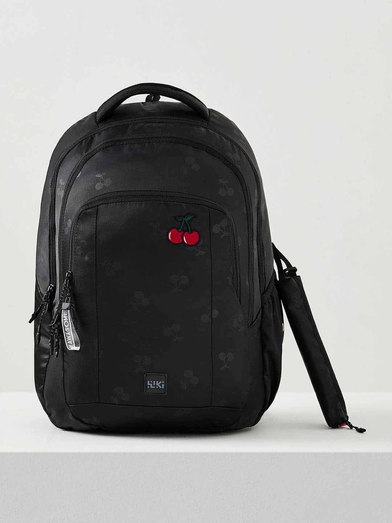 Wiki Back to School 2 Black Polyester Printed Backpack - 30 Ltrs