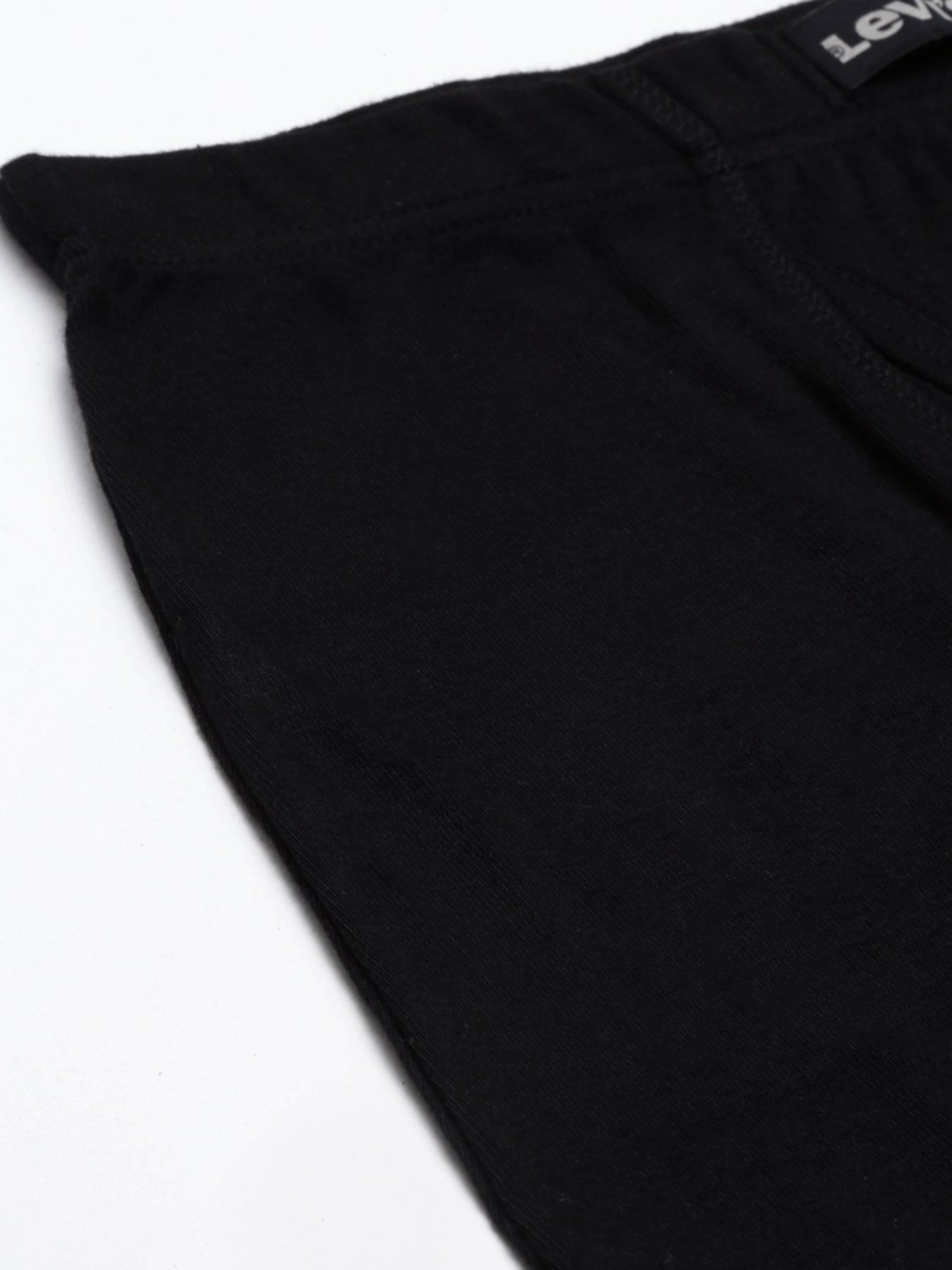 Levi's Black Cotton Regular Fit Trunks
