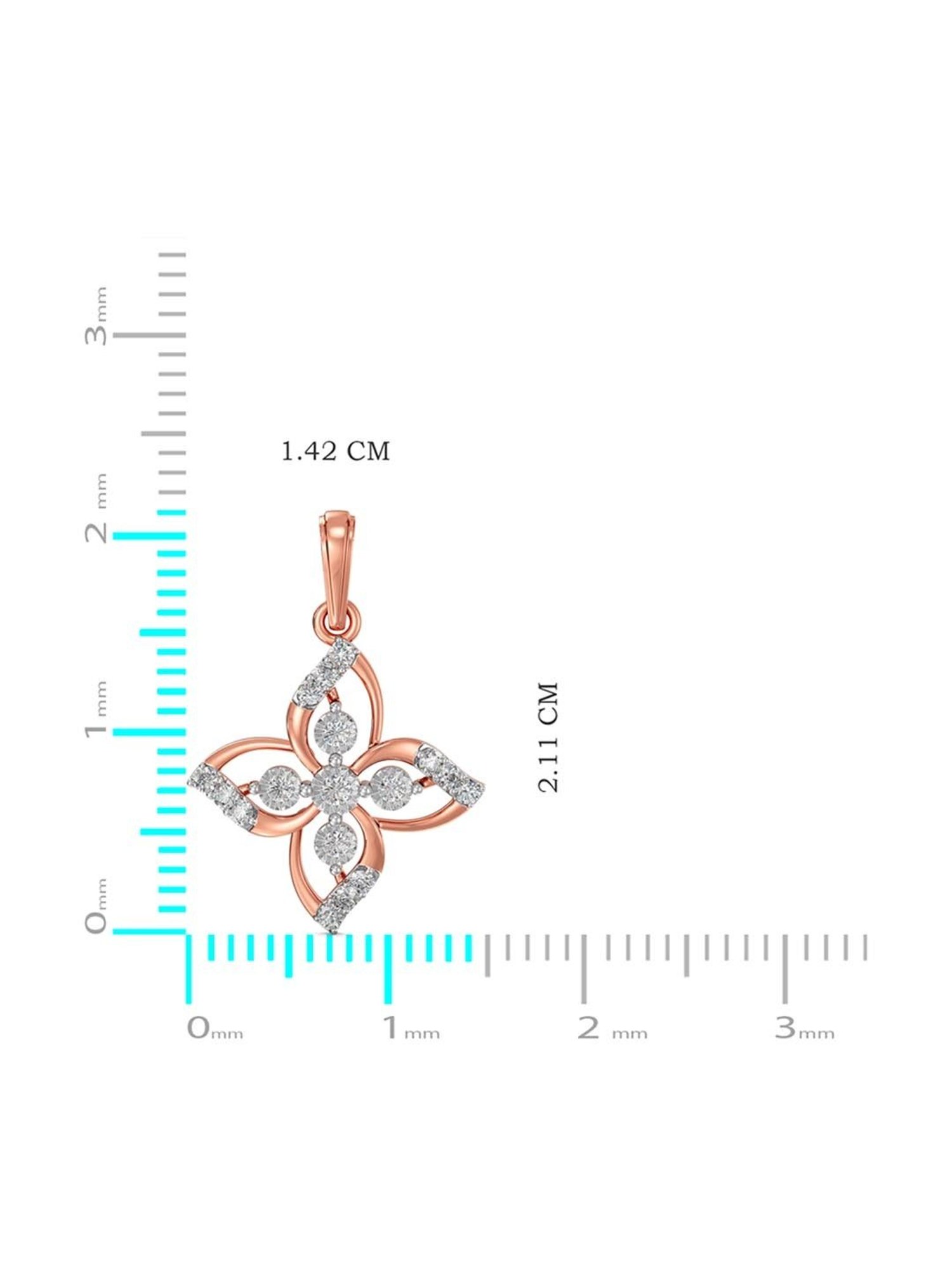 Joyalukkas 18k Gold & Diamond Pendant with Chain for Women