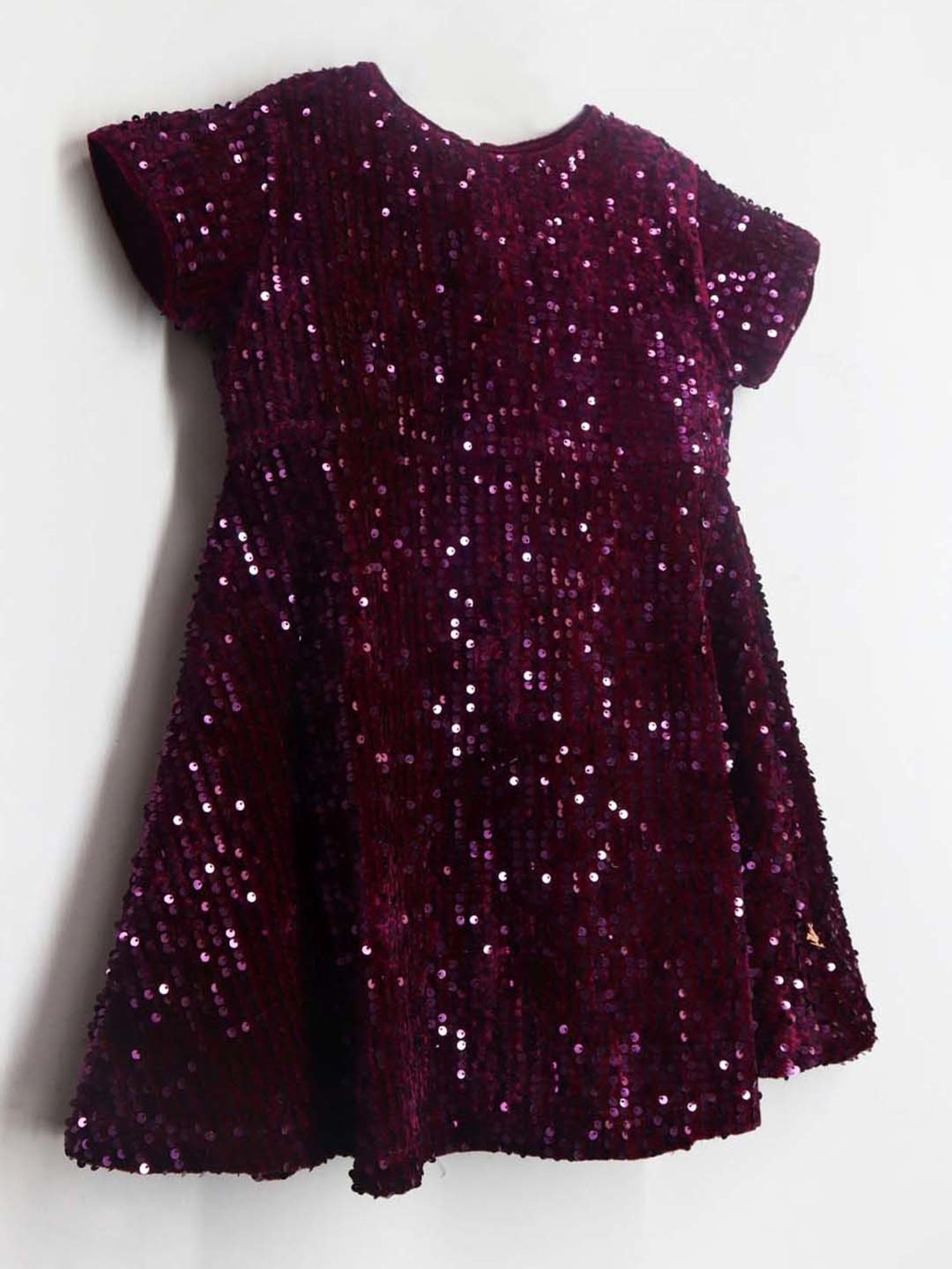 Cherry Crumble By Nitt Hyman Kids Purple Embellished Dress