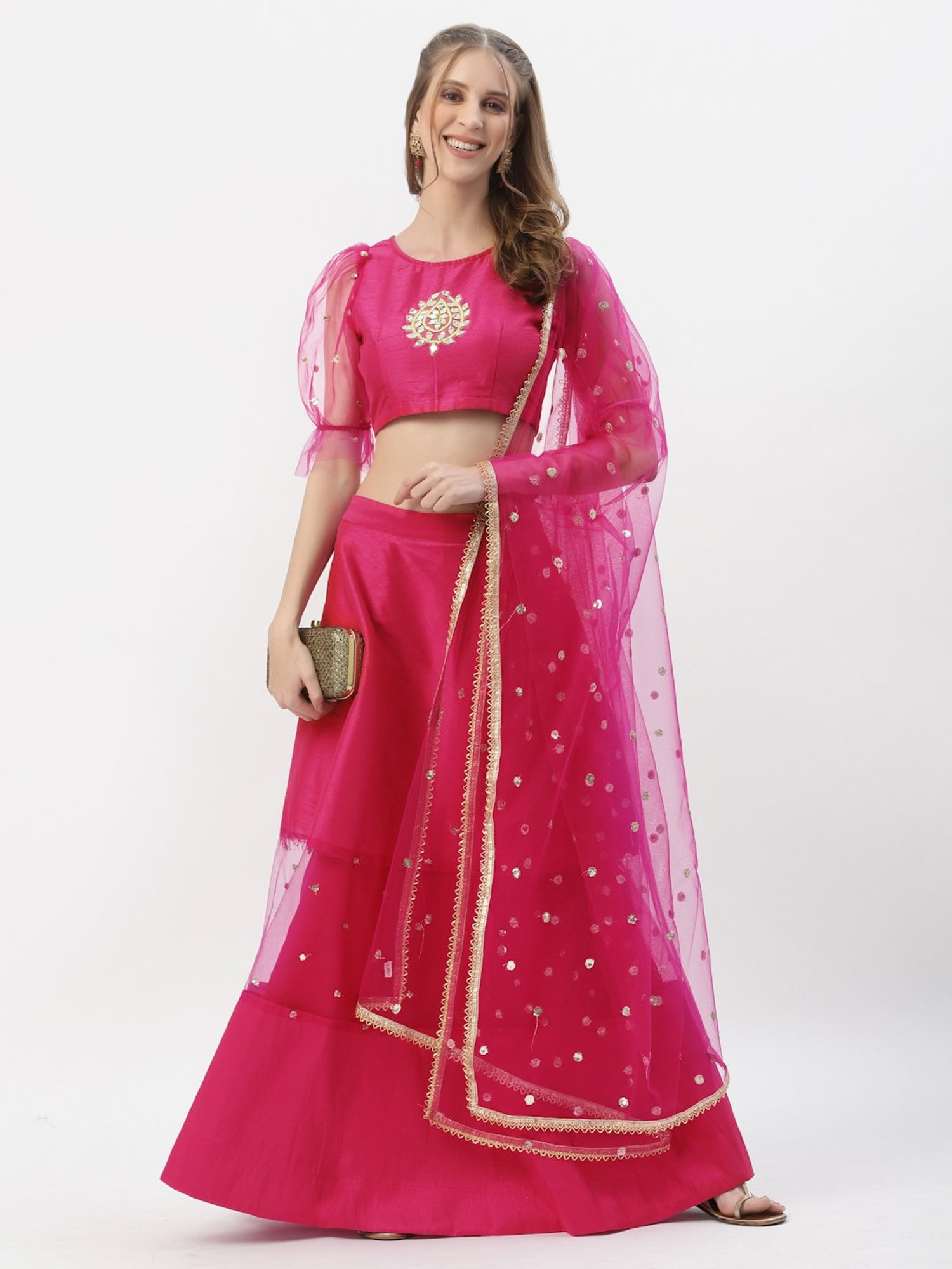 studiorasa Pink Embroidered Skirt