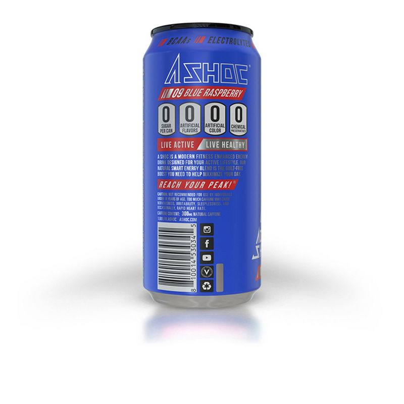 Adrenaline Shoc Blue Raspberry Energy Drink - 16 fl oz Can