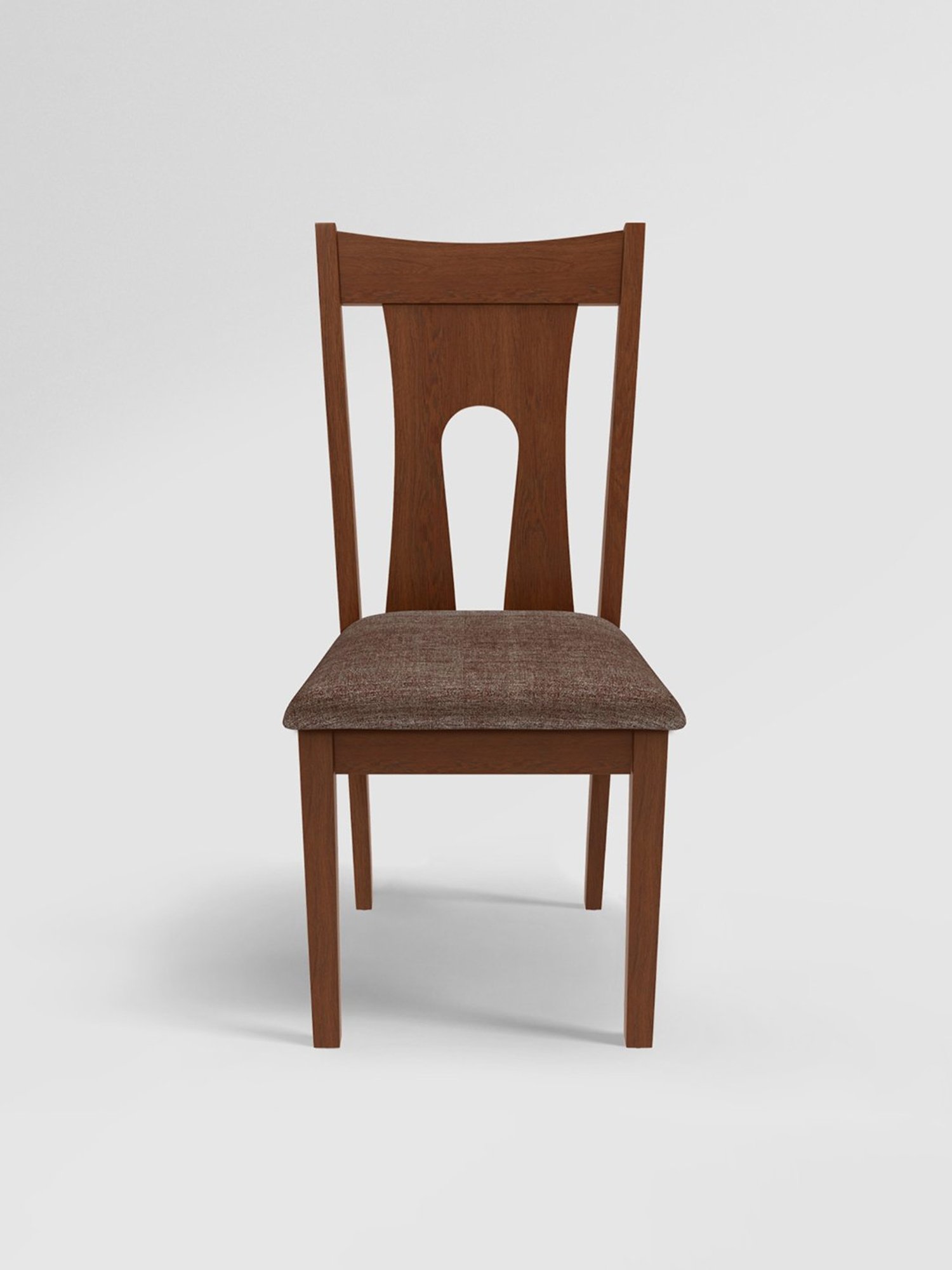 Godrej Interio Honey Brown Wood Dining Chair (Set of 2)