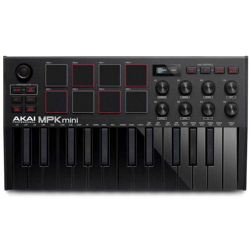 Akai MPK Mini MK3 25-Key Keyboard Controller (Black)
