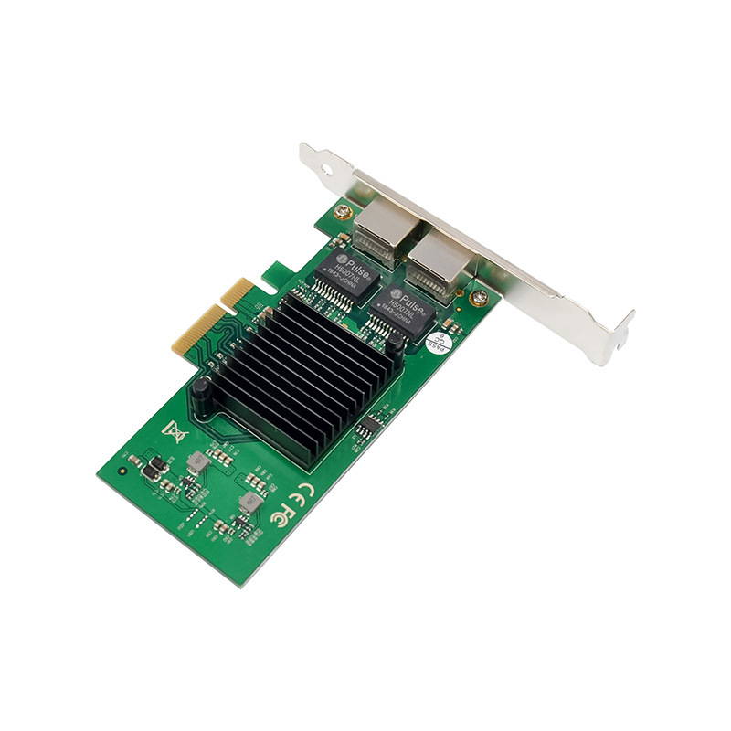 PCI-E X4 Intel82576 Network Interface Card Dual Gigabit Ethernet RJ45 Port for Desktop Computer