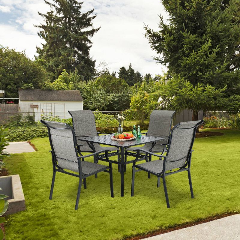 7pc Classic Outdoor Patio Dining Set Gray Wash - Saracina Home