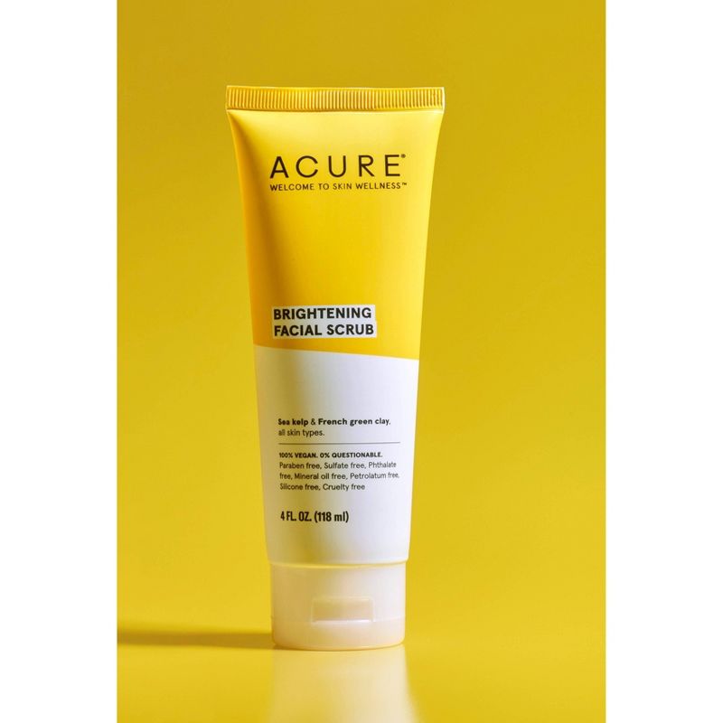 Acure Brightening Facial Scrub - 4 fl oz