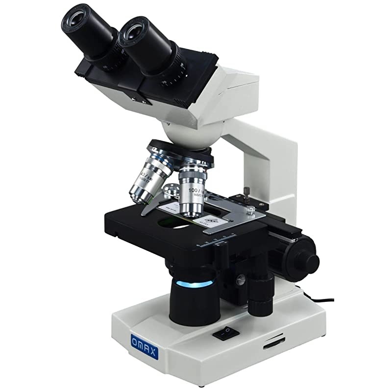 40X-2000X Binocular Compound LED Microscope with Glass Slides & Covers