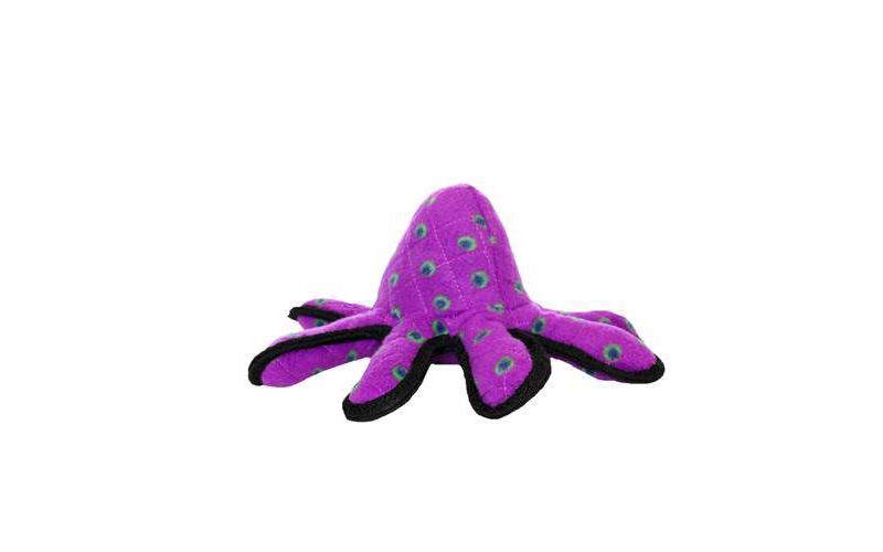 Tuffy Ocean Creature Octopus Dog Toy - Purple - S