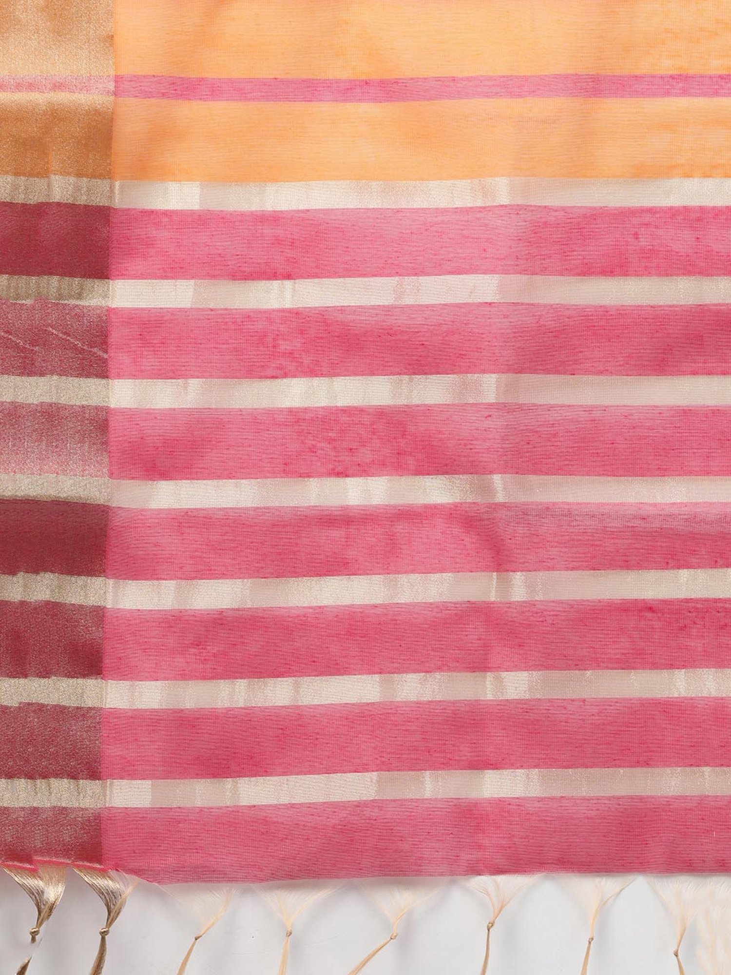 Indo Era Pink Woven Dupatta