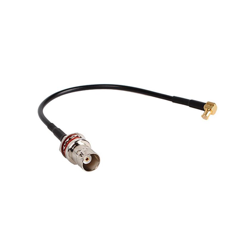 BQLZR 10x BNC Female to MMCX Plug Male Right Angle Adapter RG174 Cable for Wi-Fi WLAN