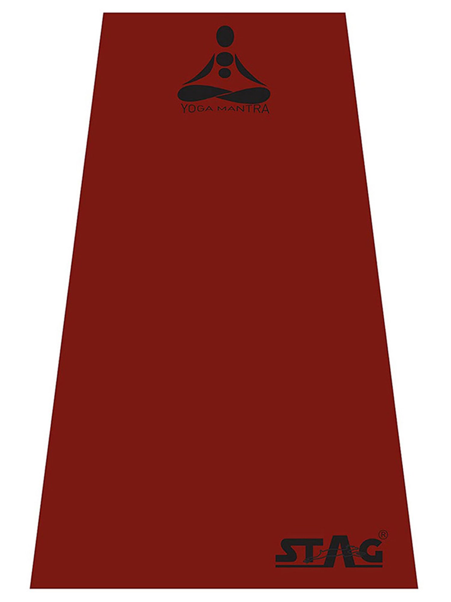Stag Global Anti-Slip Yoga Mat (Red) Size - 6X2 Ft