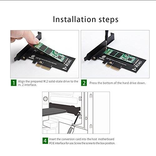 M.2 PCIe SSD Adapter x4 PCIe 3.0 NVMe M-Key PCIe Based M.2 SSD M.2 SSD to PCIe x4 for Samsung 970 EVO, PM961, 960 EVO, SM961, PM951, sm951, INTEL 600P, liteon T10 SSD NVME pcie gen 3.0 Adapter