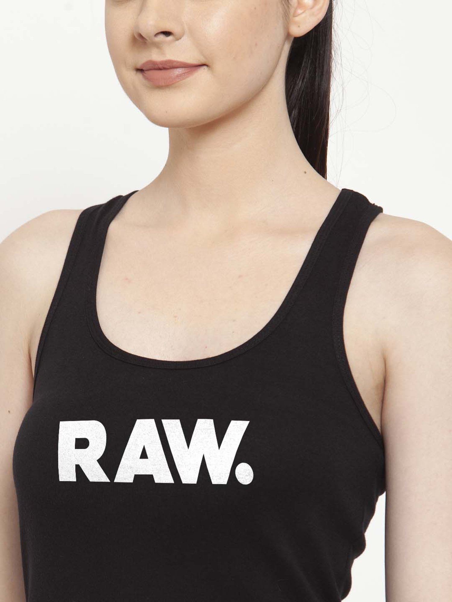 Friskers Black Graphic Print Camisole