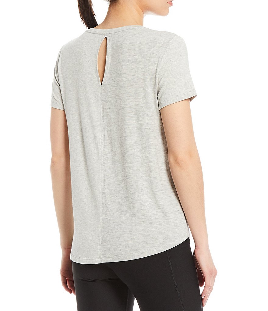 Kinesis Short Sleeve Jewel Neck Jersey Knit Perfect Tee