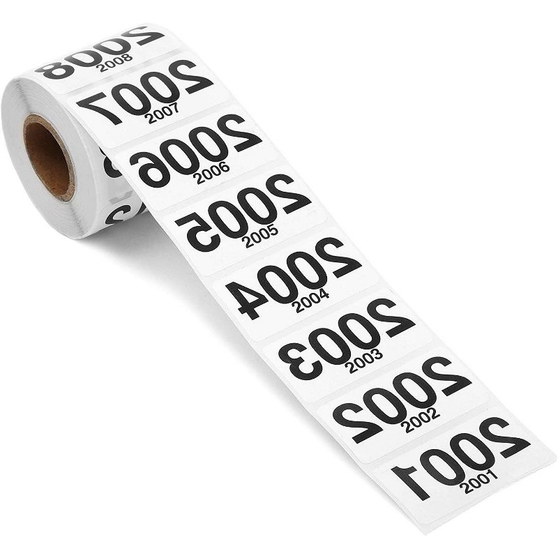 Live Sales Consecutive Reversed Mirrored Number Stickers 2001 to 2500 Labels (2"x1", Total 500 Count)